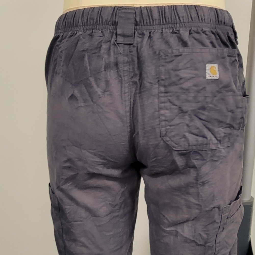 Carhartt women's elastic back drawcord front zip work pants 👖tie dyed